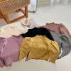 Miaoxuan Children's Clothing's 2022 autumn new girls' base layer is a trendy and versatile Korean children's clothing with puffed sleeves Application Scenario